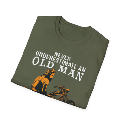 Never Underestimate an Old Man with Motorbike T-Shirt
