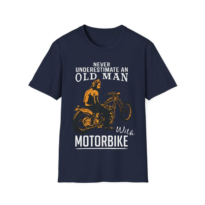 Never Underestimate an Old Man with Motorbike T-Shirt