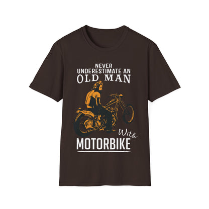 Never Underestimate an Old Man with Motorbike T-Shirt