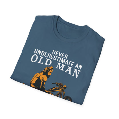 Never Underestimate an Old Man with Motorbike T-Shirt