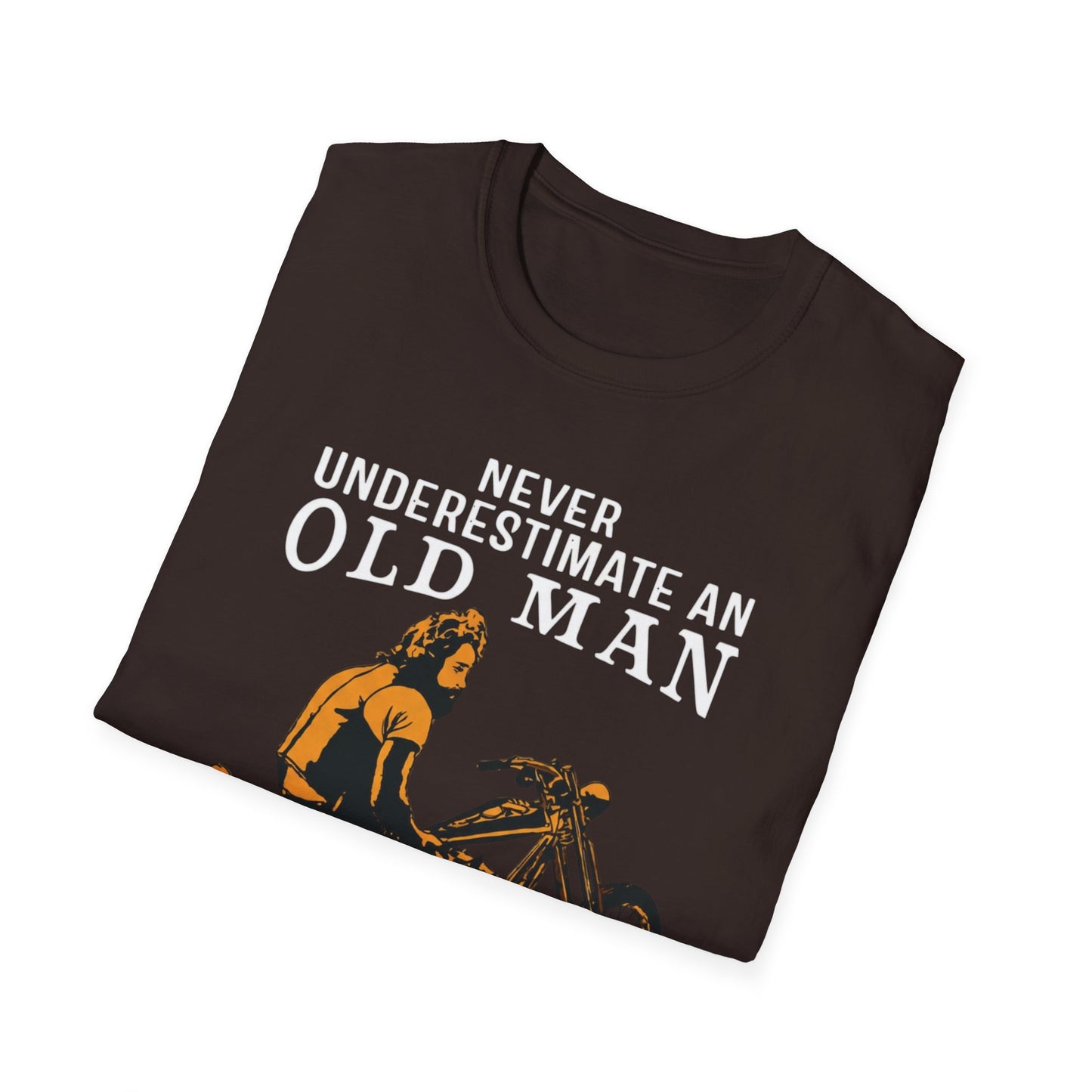 Never Underestimate an Old Man with Motorbike T-Shirt