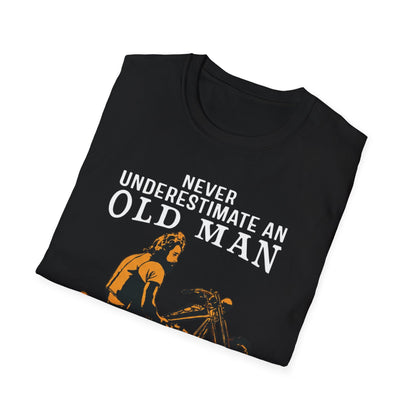 Never Underestimate an Old Man with Motorbike T-Shirt