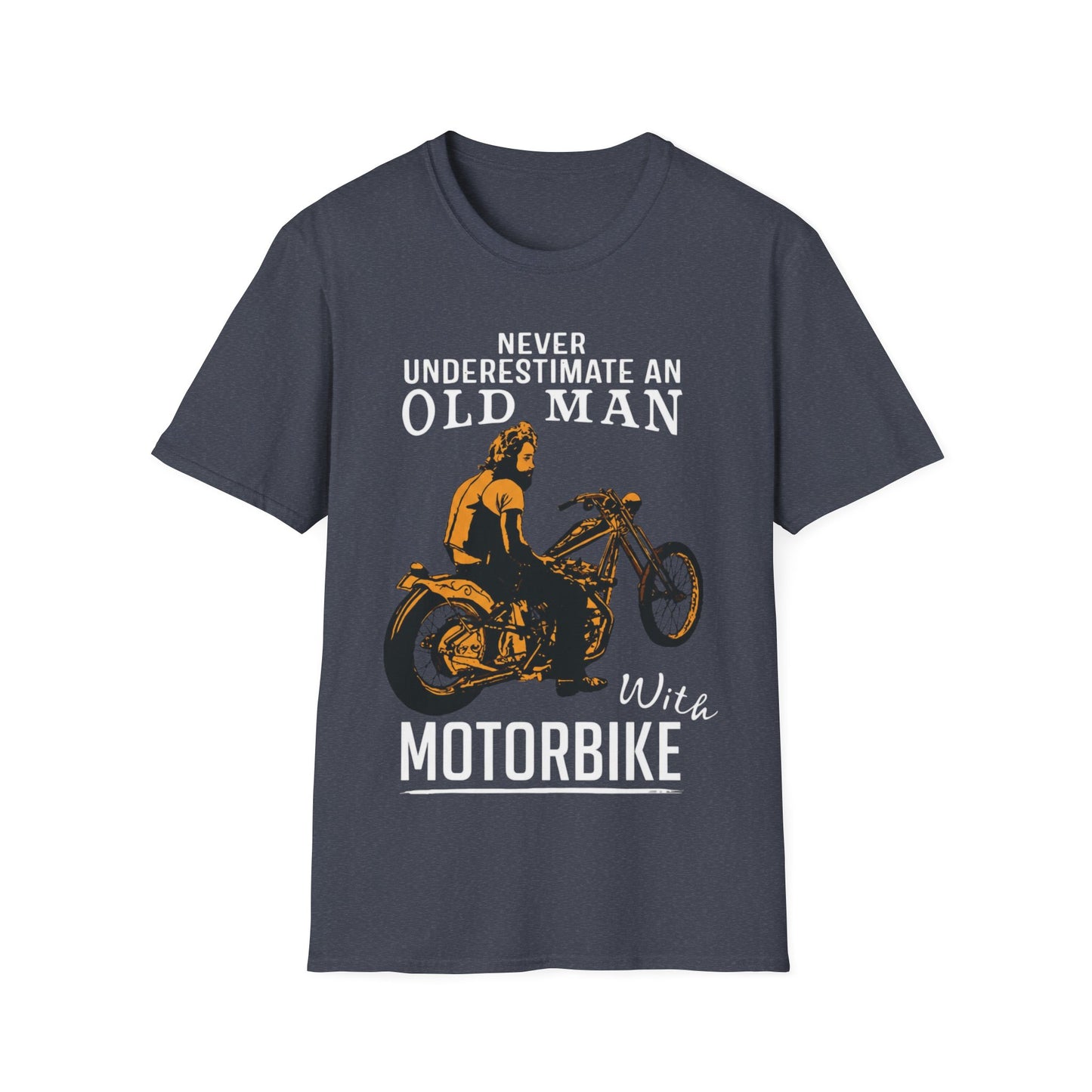 Never Underestimate an Old Man with Motorbike T-Shirt