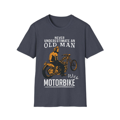 Never Underestimate an Old Man with Motorbike T-Shirt