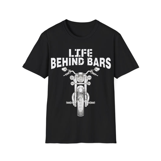 Life Behind Bars Motorcycle T-Shirt — Biker Riding Tee