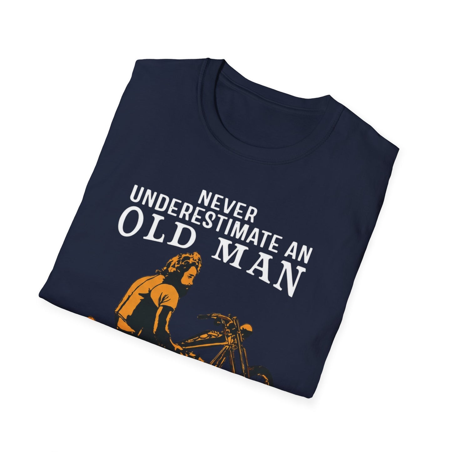 Never Underestimate an Old Man with Motorbike T-Shirt