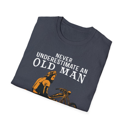 Never Underestimate an Old Man with Motorbike T-Shirt